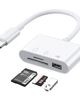 Type C Adapter TF CF SD Memory Card Reader OTG Writer Compac