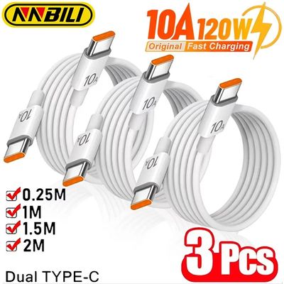 3-1Pcs 120W 10A Quick Universal PD Dual Type C Quick Chargin