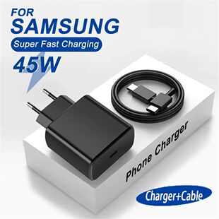 PD 45W USB C Charger Super Quick Charging Adapter For Samsung Galaxy S22 S23 S24 Ultra Note 20 Mobil