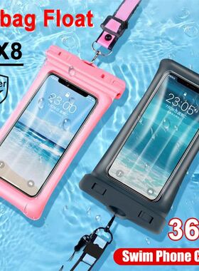 Float Waterproof Pouch Swim Diving Phone Case For iPhone 14