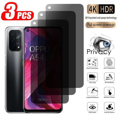 3PCS Privacy Screen Protector For OPPO A96 A54 A74 A94 5G Anti-Spy Tempered Glass For OPPO A17 A95 A