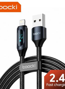 USB iPhone Data Cable LED Display Multi-Color 2.4A Quick Charging Charger iP Cable for iPhone 14 13