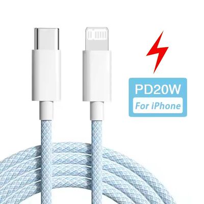 1M 2M PD 30W Braided Charger Cable Type c to iP for iPhone 16 30W Quick Charging Data Cable for iPho