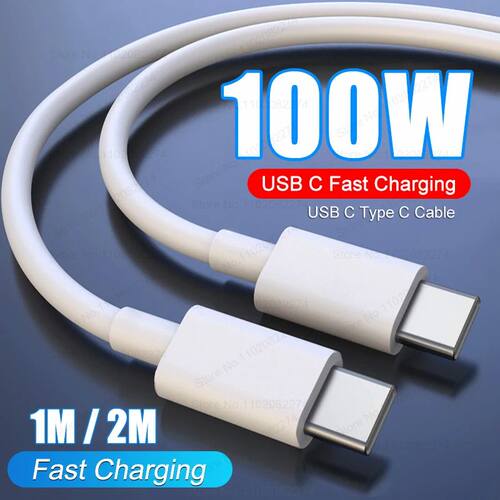 100W Quick Charging For Samsung S24 S23 Ultra Redmi USB Type C Cable Data Line For iPhone 15 16 Char