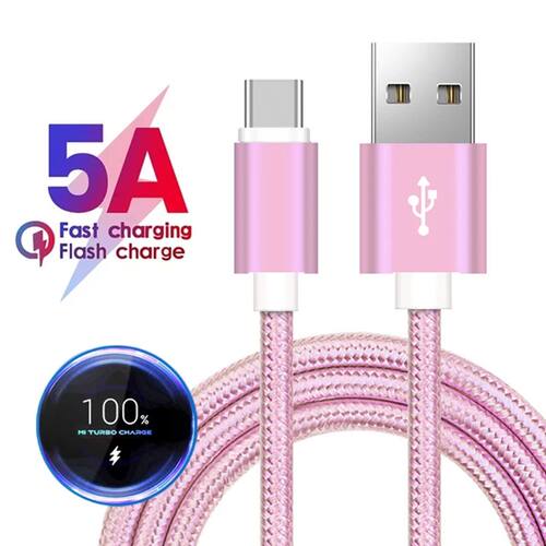 Type C USB Quick Charging Cable for Samsung S23 A55 A35 Redmi Note 13 POCO X5 Huawei Nova 11 Realme