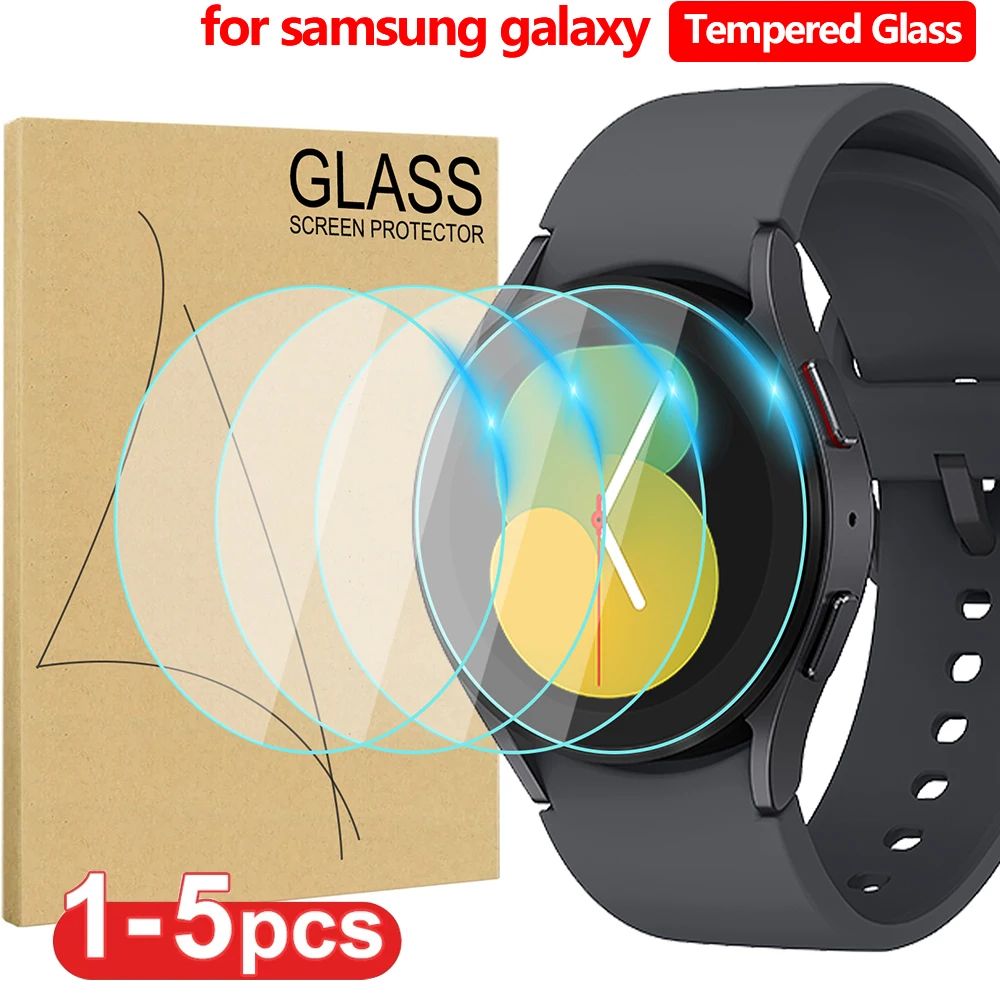Tempered Glass for Samsung Galaxy Watch 5 Pro/5/4 40mm 44mm Screen Protector Anti-Scratch for Galaxy