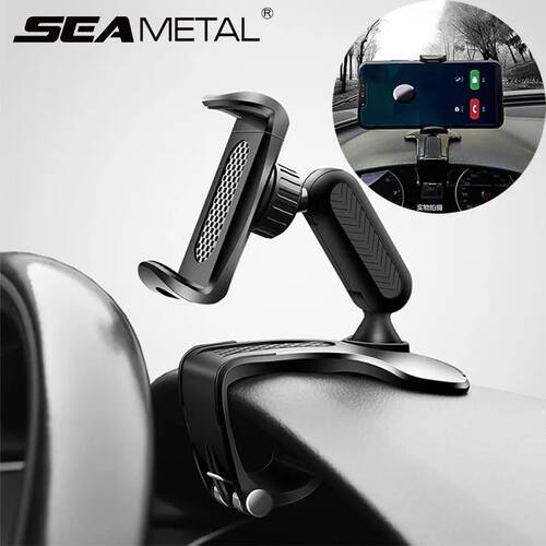 Dashboard Car Phone Holder ABS Mobile Phone Sun Visor Holder