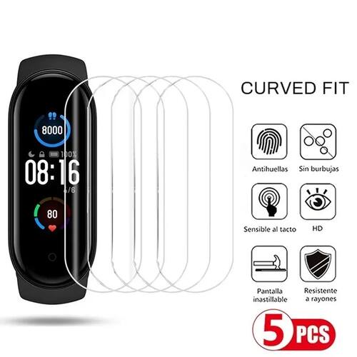 5Pcs Hydrogel Film for Mi Band 8 7 6 5 4 3 Full Cover Soft Screen Protector Smart Watch Accessories