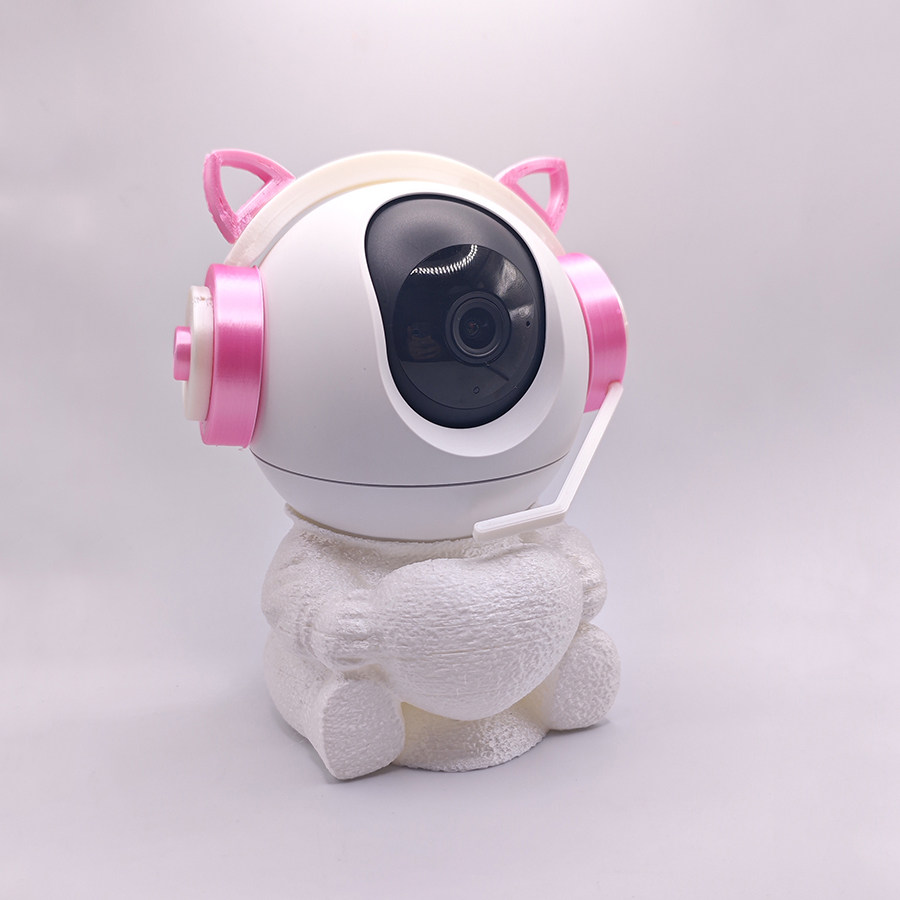 萤石C6C宇航员萌趣外壳太空人造型可爱蝴蝶结雪白宇航服创意装饰