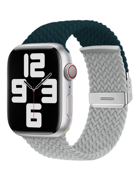 适用学生手表带iwatch8卡扣HK11pro编织iwatch11se华强北S12ultra