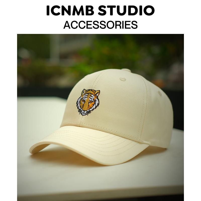 ICNMB老虎刺绣硬顶棒球帽
