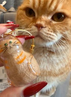 小红书同款猫咪毛球挂件