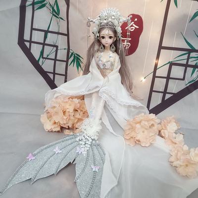 Китайское ханьфу, сказочная кукла, игрушка, подарочная коробка, DIY, русалка, китайский стиль