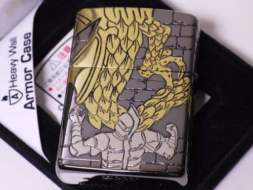 代购zippo芝宝打火机五面设计高质量408西洋龙骑士图案收藏