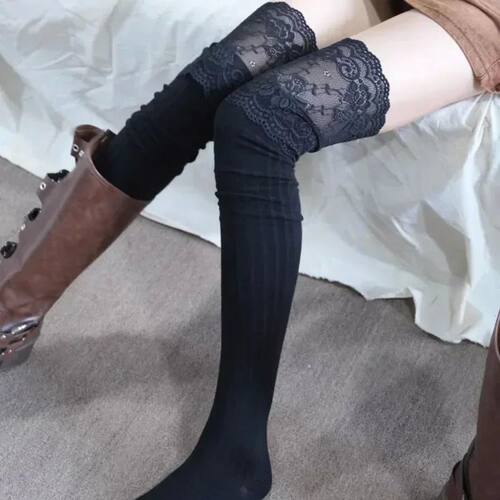 Socks Women Autumn/Winter Thigh High Lace Cute Lolita Warm S