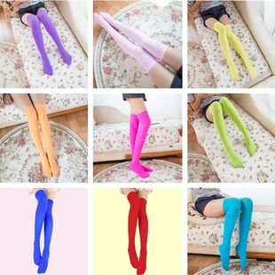 Sexy Soild Color Long Socks Women Over Knee Thigh High Over