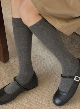 Retro Stockings Women Autumn Winter Cotton Knee Socks Stocki