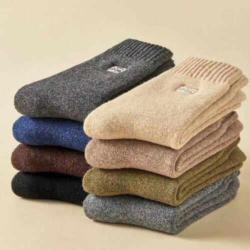 Merino Wool Socks Cold Resistant Men Winter Thicken Heated S