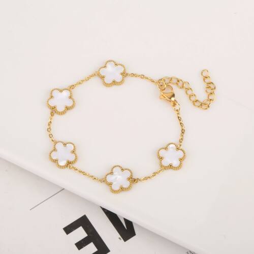 Adjustable Gold Plated Stainless Steel 316L Plant Flower Bra