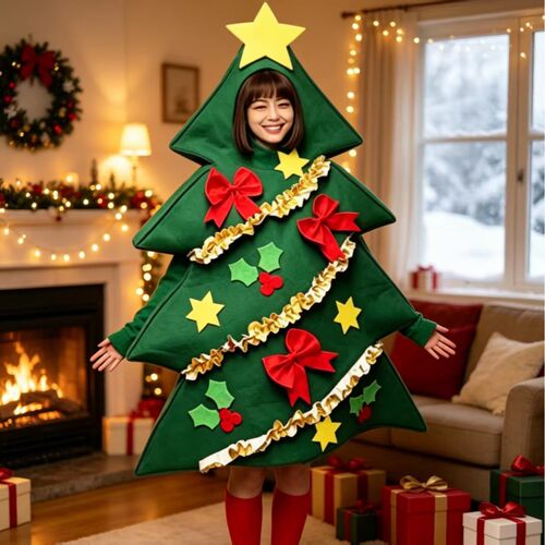 Christmas Cos Christmas Tree Dress Three-dimensional Christm