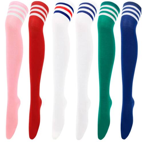 Women Jk Stockings Halloween Party Cosplay Socks Over Knee T