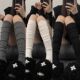 Cotto Lolita Long Women Soft Socks Wool Skinny Boot Stocking
