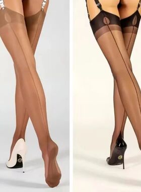 Luxury Polyamide 80% Thigh High Stockings for Women 8 Denier