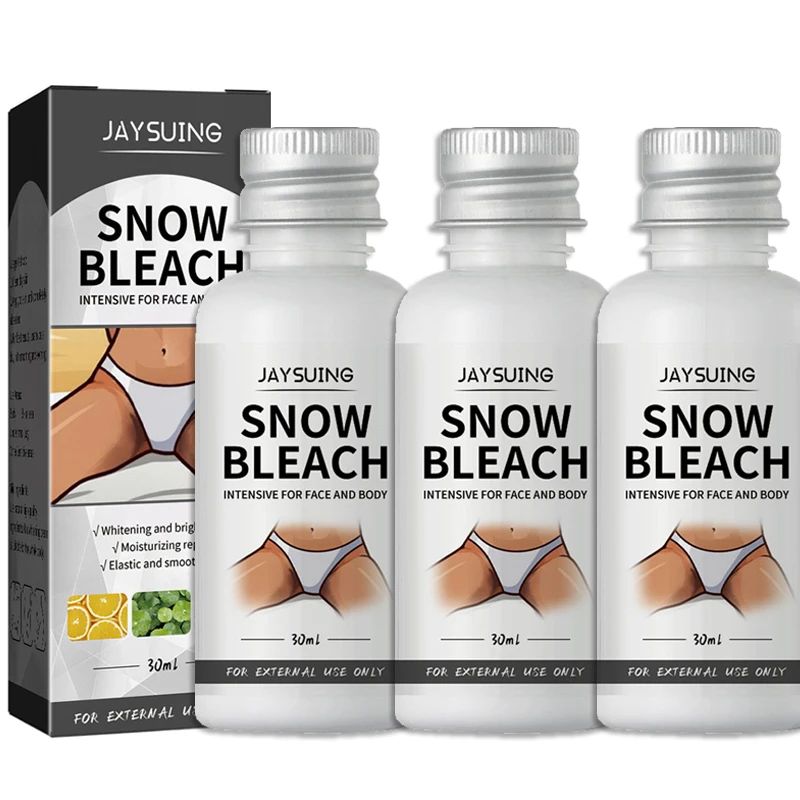 3pcs Snow Bleach Cream Private Parts Face and Body Fast Blea
