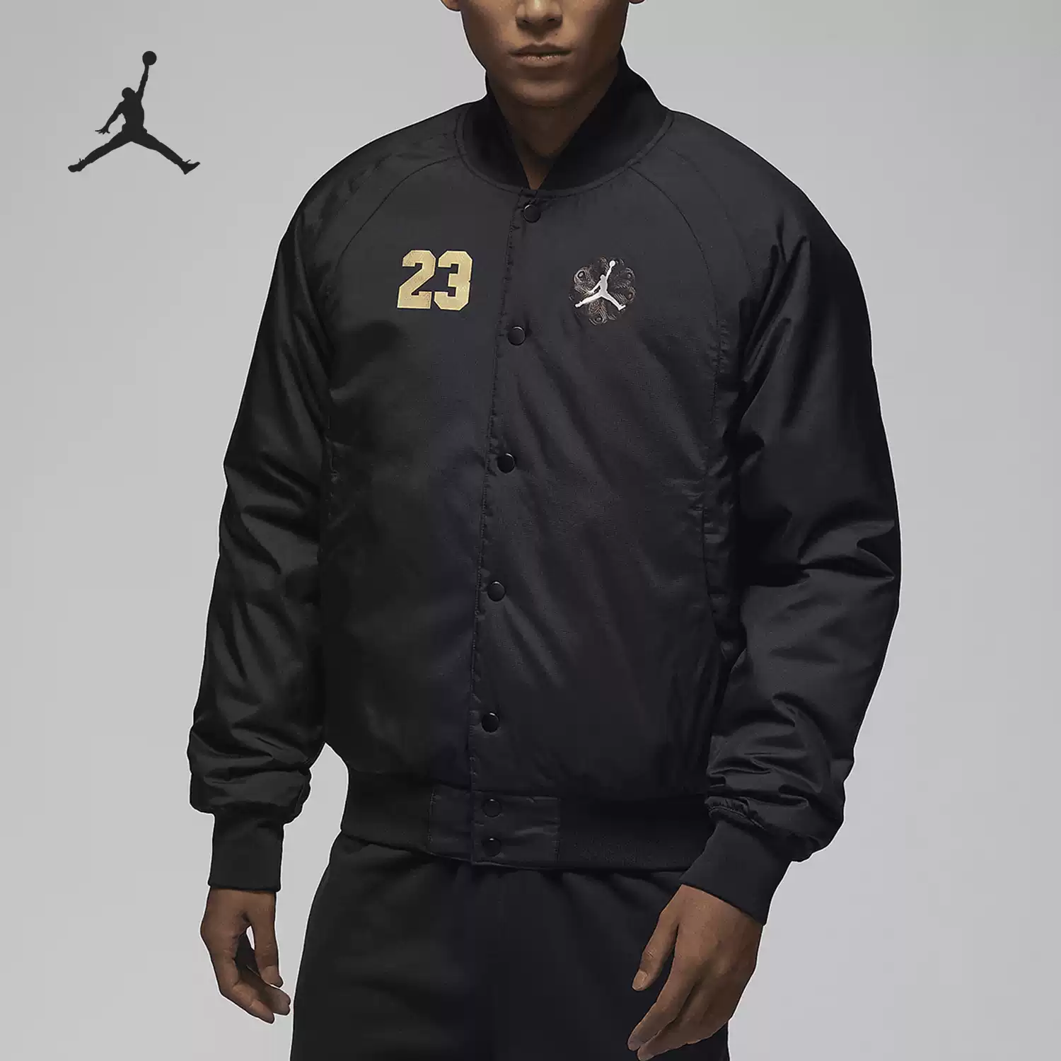 NIKE耐克男子外套运动休闲棒球服保暖棉服夹克棉衣 FZ6436-010
