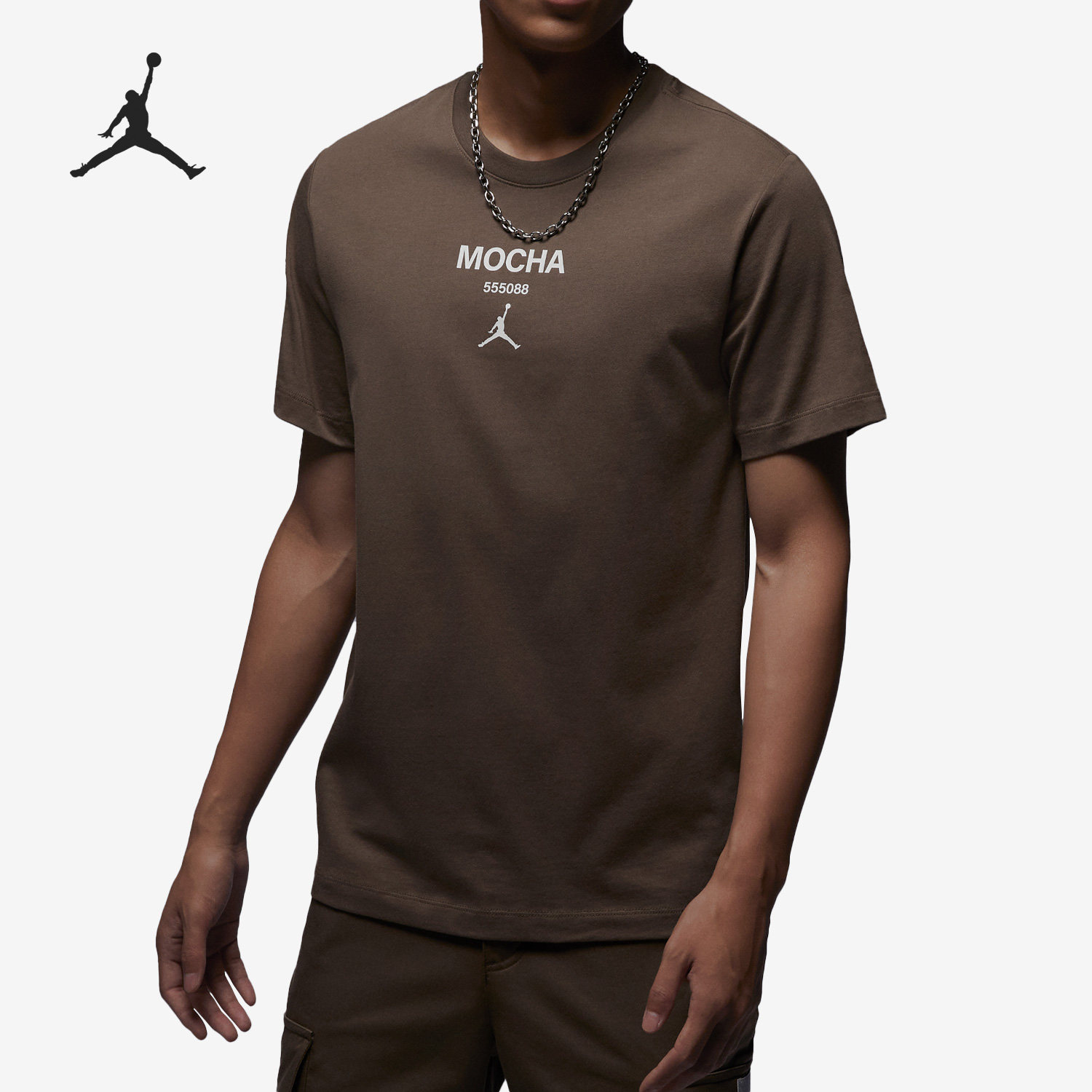 断码瑕疵/耐克JORDAN休闲圆领男子运动短袖T恤FQ6991-274