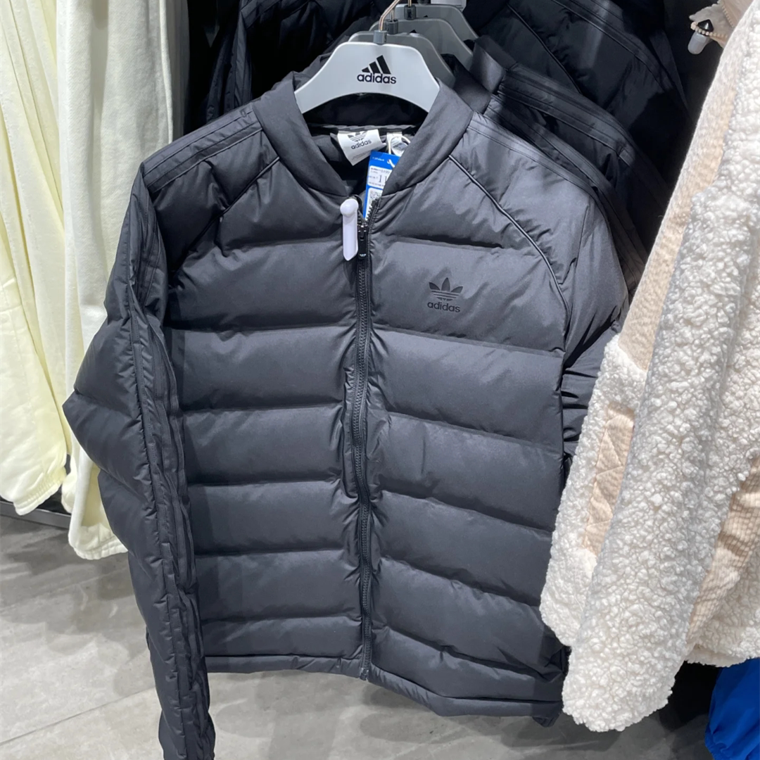 阿迪达斯三叶草男子运动休闲保暖立领棉服棒球外套棉衣 IZ1841