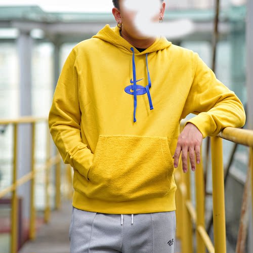Nike耐克男春秋针织毛圈运动休闲卫衣连帽套头衫 DM5463-709