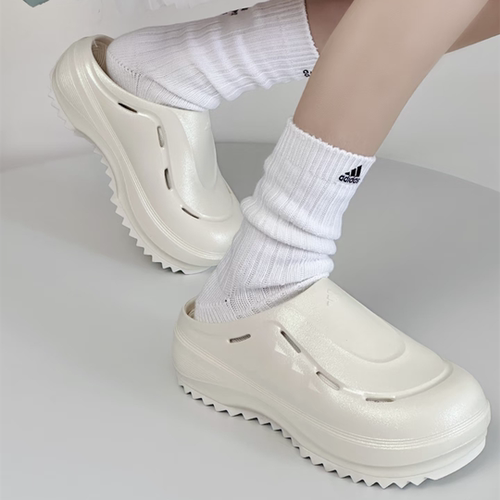 阿迪达斯OZWAVE CLOG男女缓震回弹厚底老爹运动拖鞋JR9274 JR2098