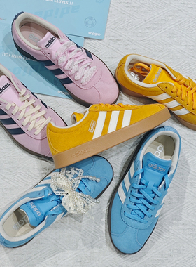 阿迪达斯VL court 2.0T头德训男女运动休闲低帮板鞋JS4594 JR8309