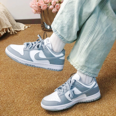 Nike耐克女鞋2025春季DUNK灰色运动鞋低帮复古休闲板鞋DD1873-113