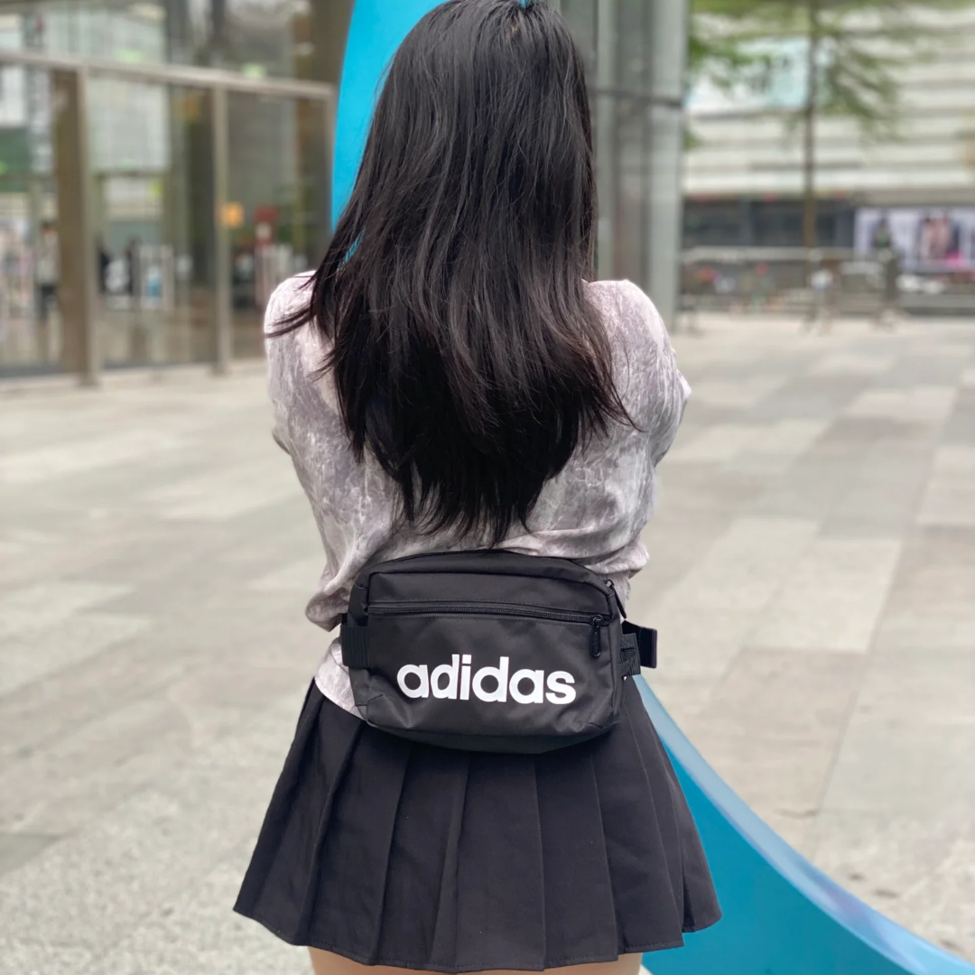 ADIDAS阿迪达斯LINEAR X-BODY男女同款运动斜挎包拎包腰包 HT4779