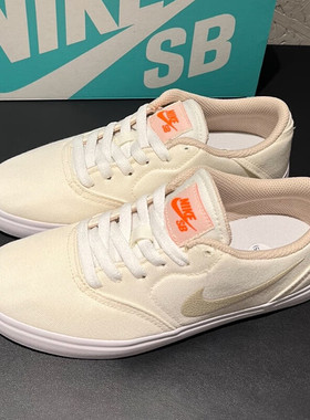 Nike耐克 SB Check 女子复古低帮轻便透气休闲帆布板鞋FQ6862-111