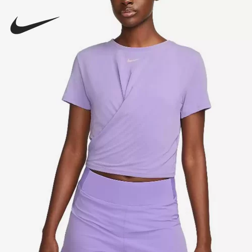 Nike耐克正品Dri-FIT One Luxe女子运动休闲扭结式上衣DD4922-567
