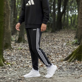 长裤 休闲运动裤 秋冬季 保暖小脚裤 DQ3093 加绒卫裤 阿迪达斯男裤