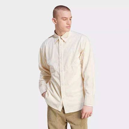 阿迪达斯三叶草马思纯男女灯芯绒休闲运动长袖衬衫外套夹克IM4444