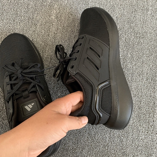 ADIDAS阿迪达斯Eq19 JR0249 Run男女网面透气缓震休闲运动跑步鞋