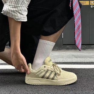低帮小麦色板鞋 阿迪达斯NEO 春款 男女鞋 JS3007 entrap运动休闲鞋