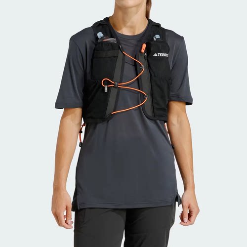 Adidas阿迪达斯户外男女款越野跑休闲运动背包水袋包 IW3653