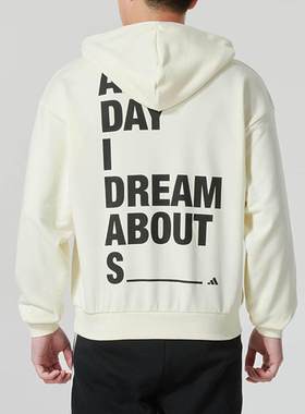 ADIDAS阿迪达斯卫衣男子印花运动休闲连帽套头衫长袖 JN7715