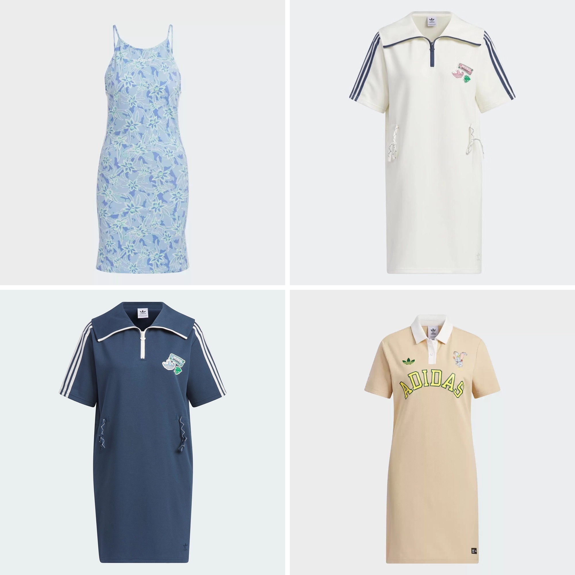 阿迪达斯女子运动修身连衣裙