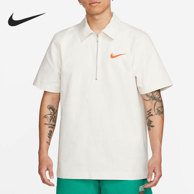 Nike耐克新款男子运动训练透气翻领半拉链短袖POLO衫 DM5284-030