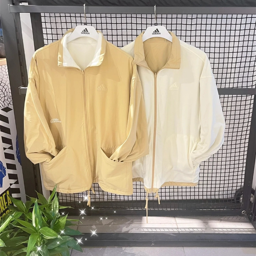 ADIDAS阿迪达斯男子双面穿外套立领摇粒绒保暖运动夹克 IT3966