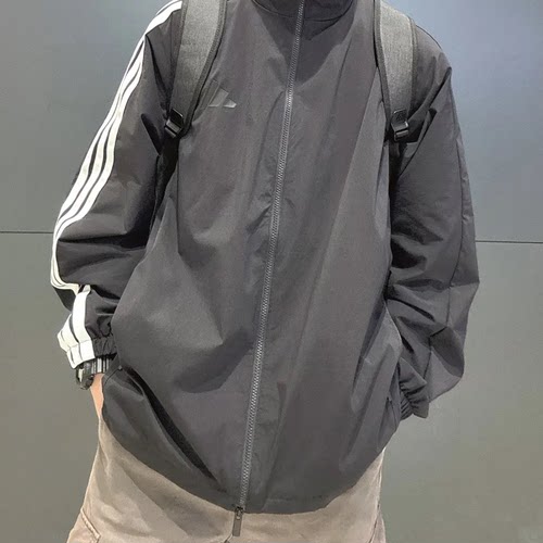 Adidas阿迪达斯ST 3ST WV TT男士运动休闲立领外套 JL6092 6091