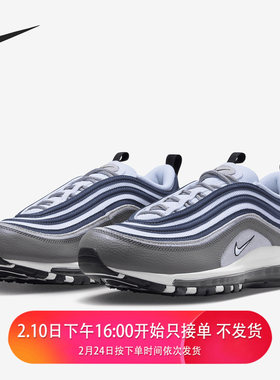 【瑕疵】Nike Air Max 97蓝灰色男子运动低帮休闲鞋 DV7421-001