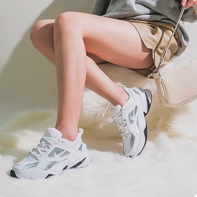 Nike耐克M2K TEKNO ESS 女子复古厚底缓震运动休闲鞋CJ9583-100